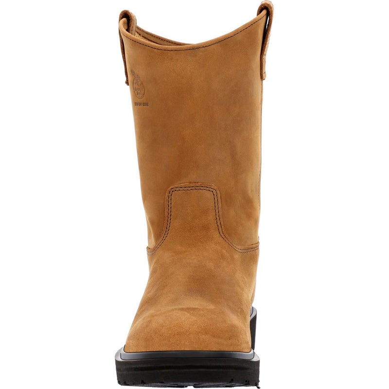 Georgia Boot Farm and Ranch Pull On Work Boot, Mississippi Tan, Size 10.5(M) - Image 3
